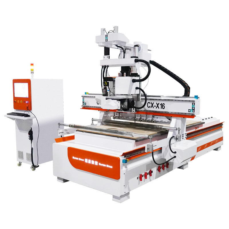 直排旋转锯肌理板开料机